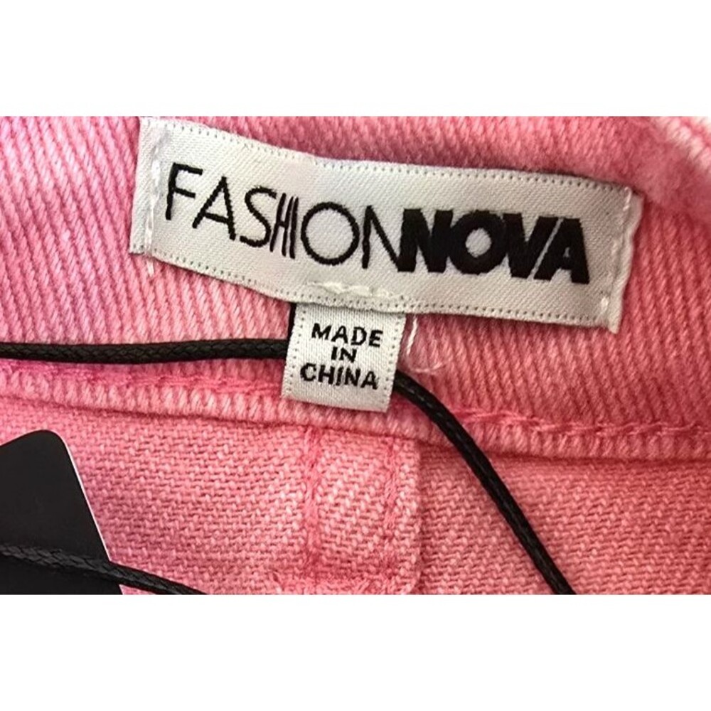 Fashion Nova Trisha Mineral Wash Cargo Pink Mini Skirt Women's Size Large - Picture 7 of 7